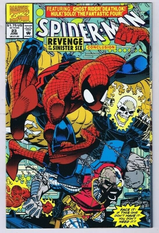 Spider-Man #23 ORIGINAL Vintage 1992 Marvel Comics Sinister Six
