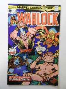 Warlock #12 (1976) VG+ Condition centerfold detached bottom staple