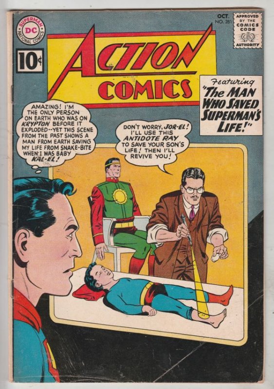 Action Comics #281 (Oct-61) FN/VF+ Mid-Grade Superman