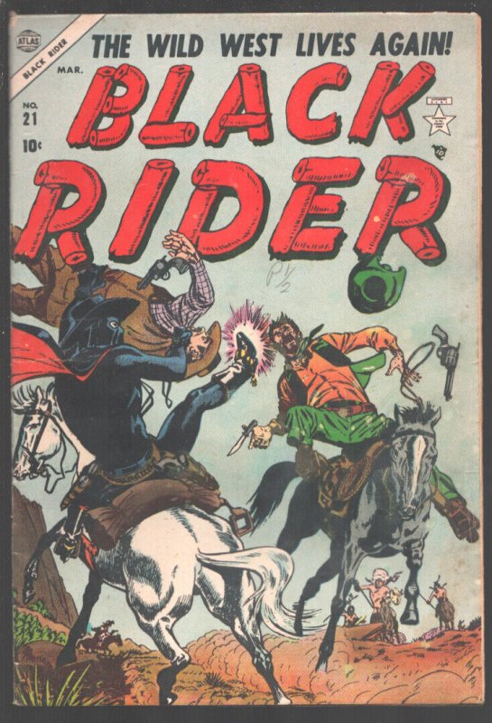 Black Rider #21 1954-Two-Gun Kid by George Tuska-Mystery men of  Western Rang...
