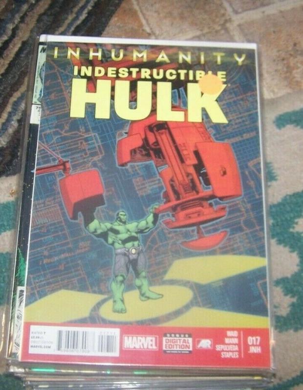 INDESTRUCTIBLE HULK # 17.inh + inhumanity +bruce banner IMMORTAL 