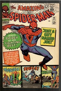 AMAZING SPIDERMAN 38 F+ 6.5;Last Ditko!2nd Mary Jane!