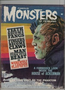 Famous Monsters #2 - Werewolf Of London - 1963 (Grade 2.5) WH