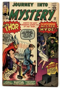 JOURNEY INTO MYSTERY #99-SILVER AGE MARVEL--THOR--MISTER HYDE- VG/FN