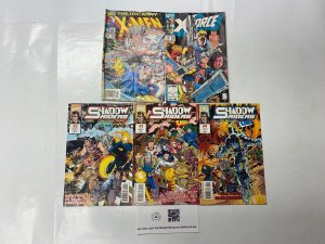 5 MARVEL comic books Uncanny X-Men #306 X-Force #22 Shadow Riders #2 3 4 74 KM20