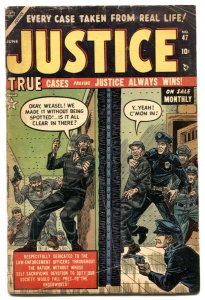 Justice #47 1954- Atlas golden age crime- Prison Break VG