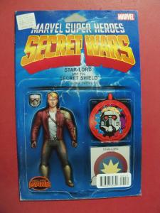 MARVEL SUPER HEROS SECRET WARS #1,STAR LORD ACTION FIGURE  VARIANT COVER, MARVEL