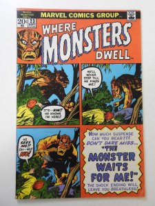Where Monsters Dwell #23 (1973) GD/VG Condition!