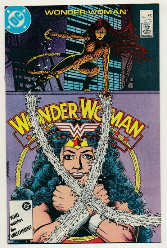 DC Comics WONDER WOMAN #9, 1st Cheetah ~ VF/NM 1987 (PF534) 