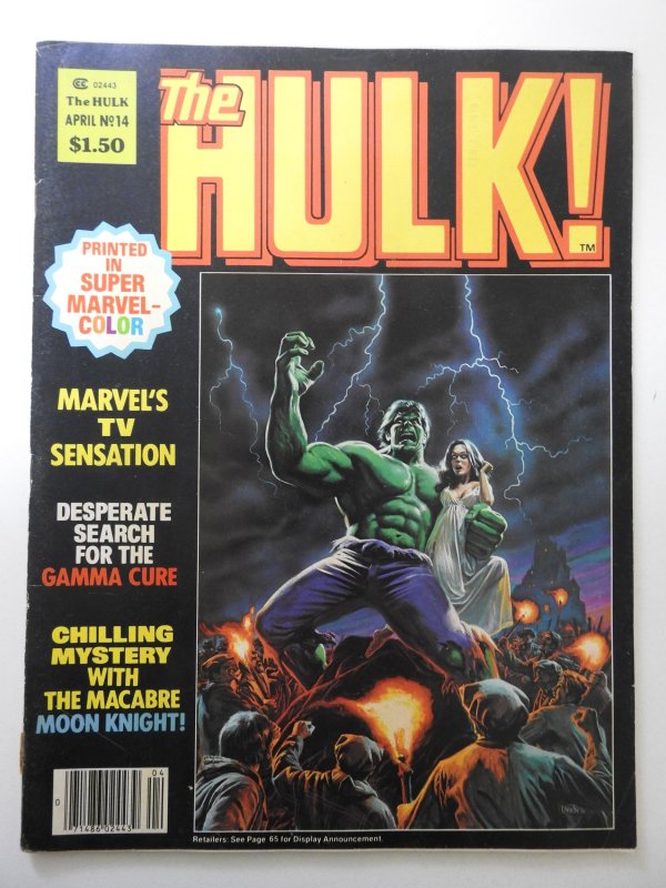 Hulk! #14 (1979) VG Condition cover detached bottom staple, rust on staple