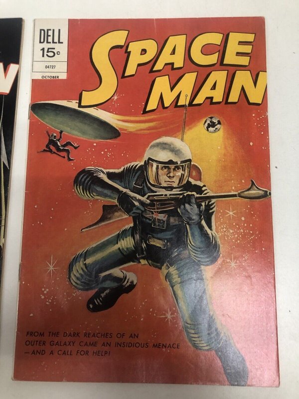 Space Man (1972) Set Issues # 9-10 • Dell Publishing • Conquer Space • Galaxy