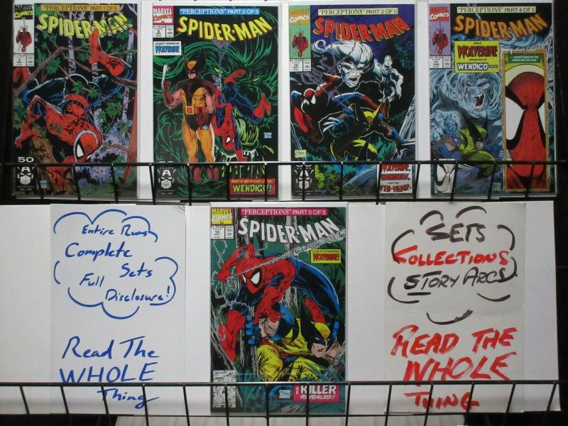 SPIDERMAN 8-12 PERCEPTIONS complete WOLVERINE story!