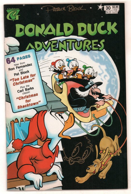 Walt Disney's Donald Duck Adventures #30 - I - Nephew Smile Sketch by Pat Block 