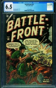Battlefront #22 CGC 6.5 1954- Maneely-Violent War Comic-Atlas-3712147024