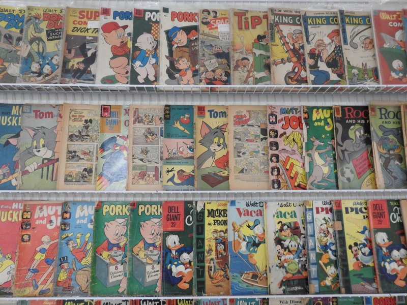 Huge Lot of 100+ Low Grade Comics W/ Walt Disney Comics, King Comics, +More!