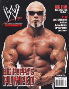 WWF Magazine (Vol. 22) #1 FN ; WWEI | January 2003 Scott Steiner Poster