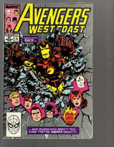 12 Marvel Comics Avengers West Coast #49 51 52 55 61 69 71 72 73 74 75 81 EK22