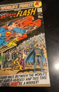 World's Finest Comics #198 (1970) 2rd race between iconic heroes