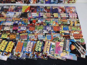 Huge Lot 230+ Comics W/ Hulk, Iron Man, Spider-Man, +More! Avg VF- Condition!