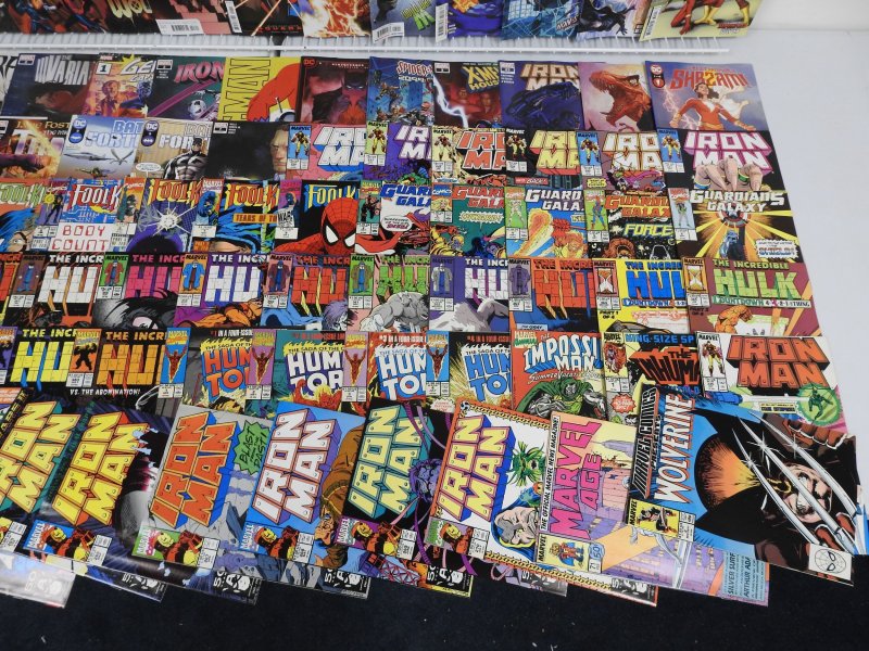 Huge Lot 230+ Comics W/ Hulk, Iron Man, Spider-Man, +More! Avg VF- Condition!