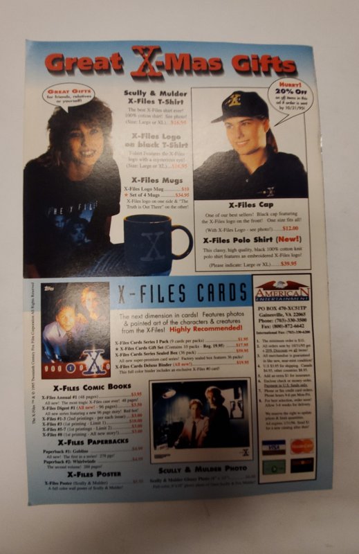 X-Files #9 (1995) NM Topps Comic Book J651