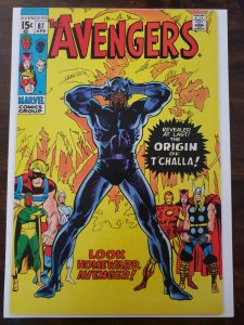 Avengers 87 Origin of the Black Panther Higher Grade Comic