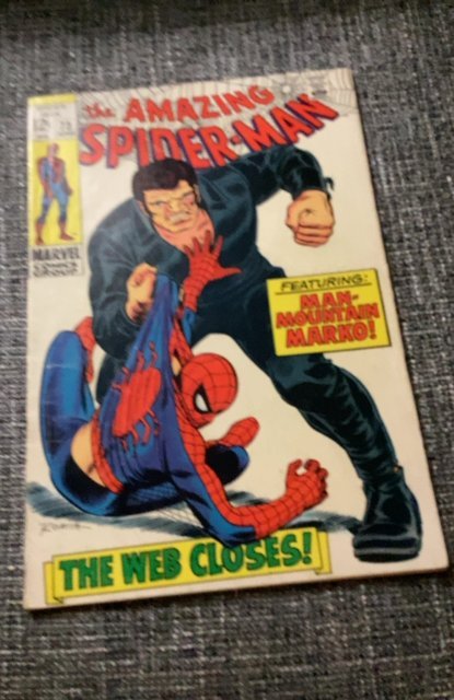 The Amazing Spider-Man #73 (1969) High%Grade 1st Man-Mountain Mario VF/NM Boca!