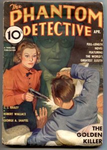PULP:  Phantom Detective Pulp April 1937- The Golden Killer