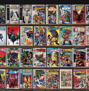 Huge Lot 150+ Comics with The Thing, Silver Surfer, Wolverine, Nomad & More!