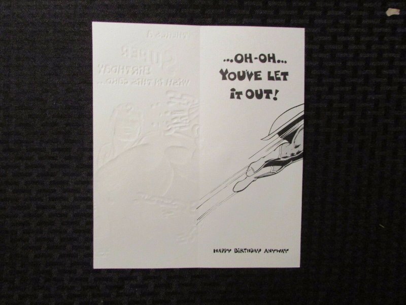 1978 SUPERMAN Birthday Card NM 9.4 Mark 1
