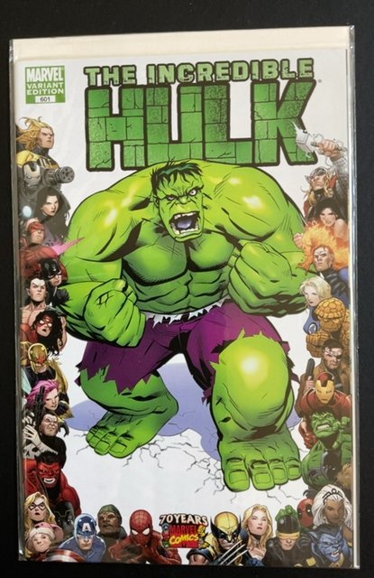Incredible Hulk #601 70th Cover (2009)