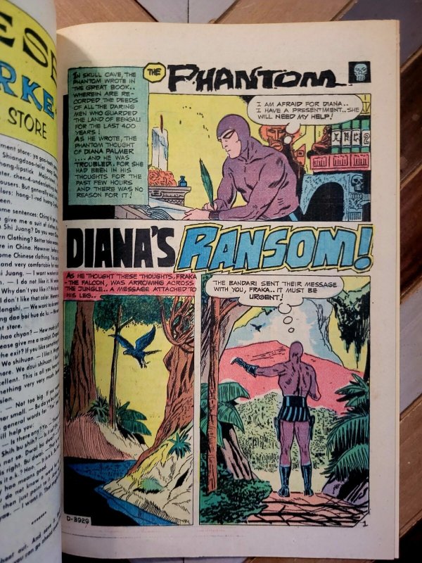 The Phantom #58 FN 6.0 (Charlton Comics 1974) Pat Boyette Cover & Art 3 Stories!