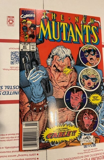 The New Mutants #87 (1990)first Cable app and new  mutants