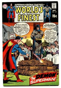 WORLDS FINEST #187 1969 comic book-Batman Superman