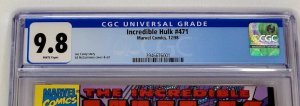 Incredible Hulk 471 Marvel 1998 CGC 9.8 Ed McGuinness Joe Casey Top Census Grade