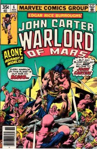 John Carter Warlord of Mars #6 (1977) Marvel Comic VF (8.0) Ships Fast!