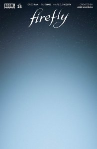 Firefly #25 2021 Blank Cover D Sky Variant Boom! Studios BL02