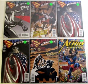 Action Comics Lot of 6 #801, 802, 803 x2, 805, 814 2003 DC 1st Print Comic Books