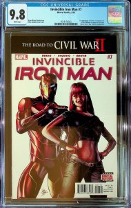 Invincible Iron Man #7  (2016) - CGC 9.8- Cert#4518178022