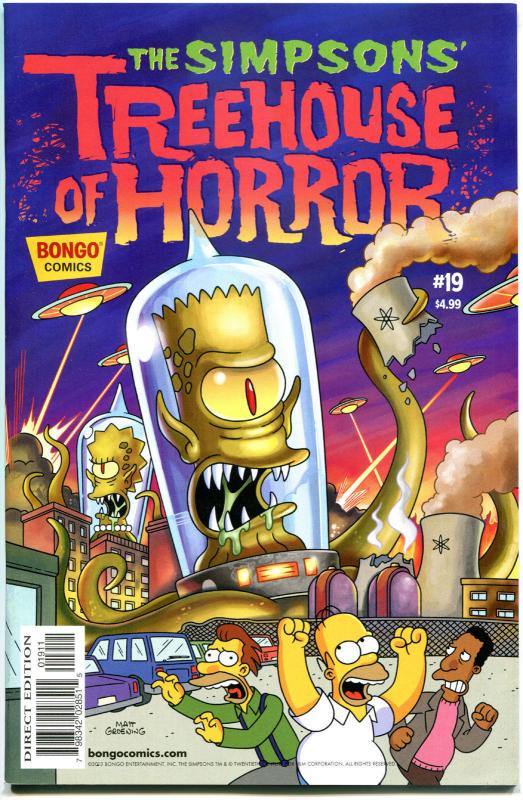 SIMPSONS TREEHOUSE OF HORROR #19, NM, Monsters, 2013, Homer, Bart, Bongo