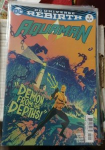 AQUAMAN  # 9  2016 middleton VARIANT COVER   atlantis  black manta unstoppable