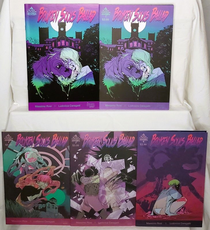 BROKEN SOULS BALLAD #1 - 4 Plus ASHCAN Black Caravan Scout Comics