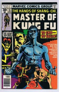 Master of Kung Fu #51 ORIGINAL Vintage 1977 Marvel Comics Shang Chi