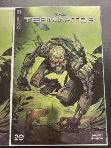 TERMINATOR #1 CVR Y 1:10 COUSENS FOIL + Z 1:15 VIRGIN DYNAMITE 2024 PROSHIPPER