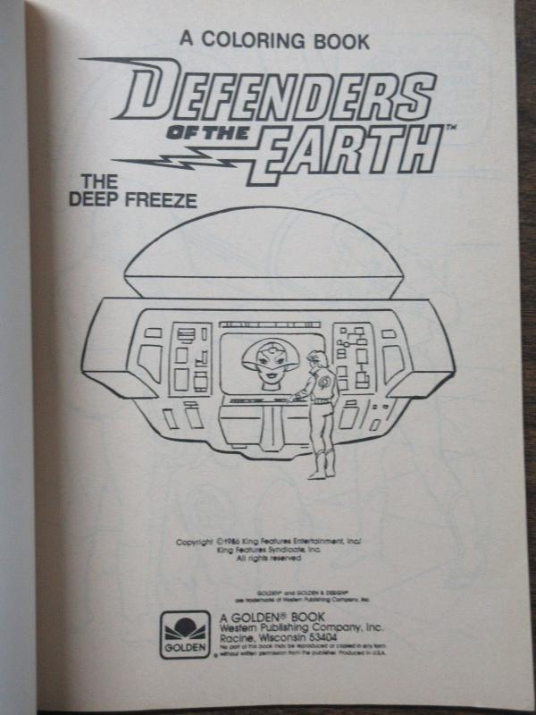 Defenders of the Earth: The Deep Freeze Golden Big Coloring Book Phantom Flash G