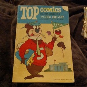 Top Comics Yogi Bear Goes to College 1967 No. 2 silver age cartoon book