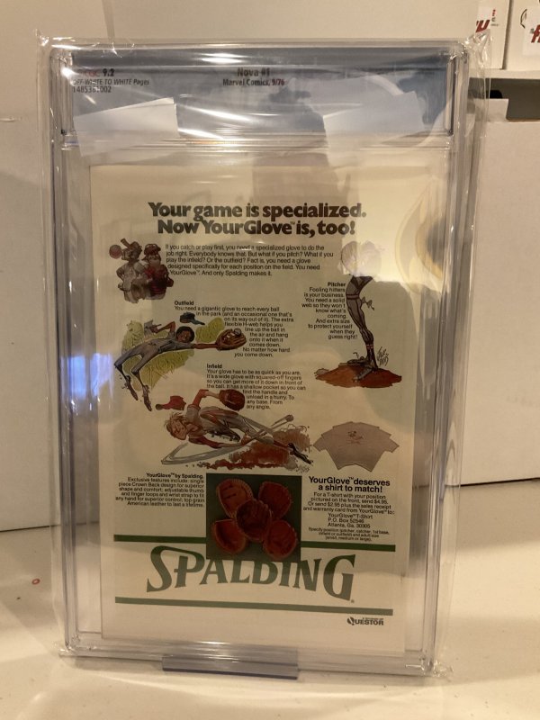 Nova #1  CGC 9.2  First Appearance!  High Grade Bronze!