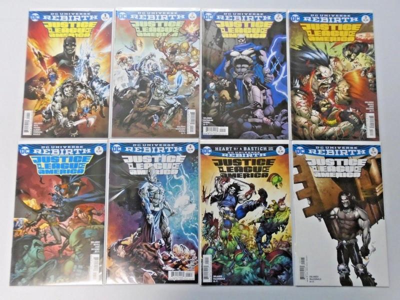 DC Universe Rebirth lot #1 to #12 - JLA 8.0/VF (2017)