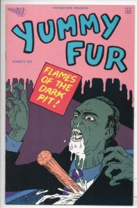 YUMMY FUR #10, VF+, Chester Brown, Indy, Vortex, 1986 1988, more indies in store