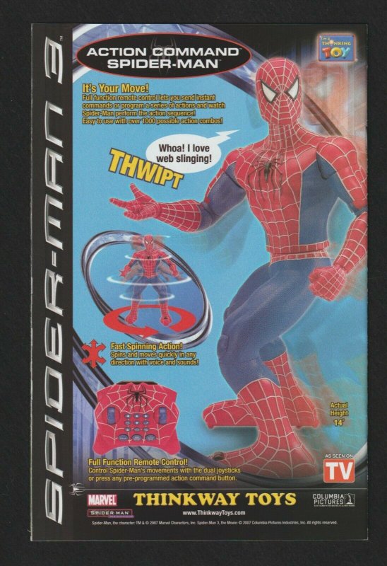 Spider-Man, remote controlled action command - Spider-Man 3 - Thinkway Toys  2007